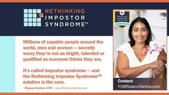 Imposter Syndrome Informed Coach - Rosann Santos CPC